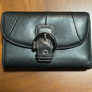 Coach Small Trifold Leather Wallet